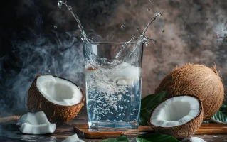 coconut-that-is-being-splashed-with-water